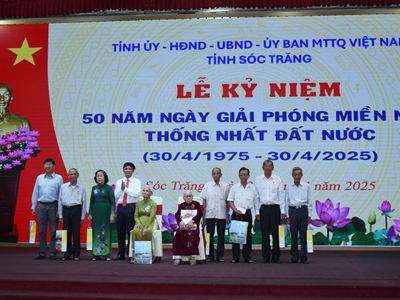 Sóc Trăng kỷ niệm trọng thể 50 năm Ngày Giải phóng miền Nam, thống nhất đất nước