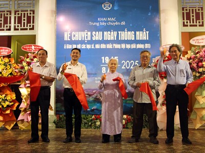 Trưng bày hơn 100 tác phẩm “Kể chuyện sau ngày thống nhất”