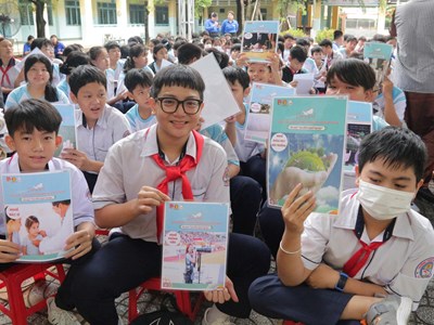 Học sinh hào hứng tham gia chương trình định hướng nghề nghiệp