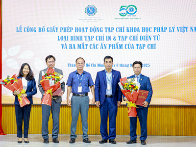 Công bố giấy phép hoạt động Tạp chí khoa học pháp lý Việt Nam và ra mắt các ấn phẩm