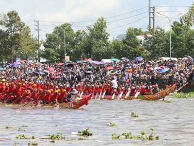 Sôi nổi Giải Đua ghe Ngo TP Cần Thơ năm 2025