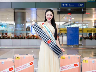 Hoa hậu Kiều Duy sang Nhật Bản thi Miss International 2025