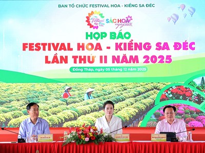 Đồng Tháp tổ chức Festival Hoa - Kiểng Sa Đéc lần II năm 2025 'Sắc hoa ngày mới'