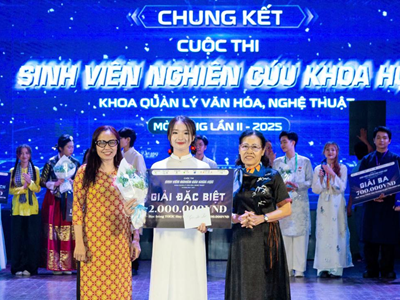 Nhiều góc nhìn văn hóa mới tại cuộc thi sinh viên nghiên cứu khoa học