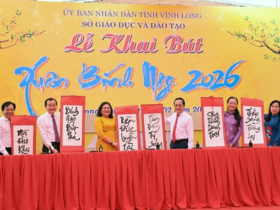 Vĩnh Long tổ chức Lễ Khai bút đầu Xuân Bính Ngọ 2026