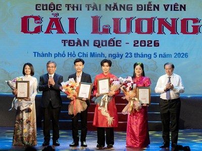 Trao 4 giải Nhất tại cuộc thi Tài năng diễn viên cải lương toàn quốc 2026