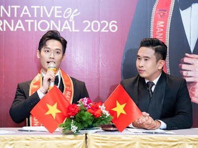 Trần Tiến Dũng đại diện Việt Nam thi Manhunt International 2026