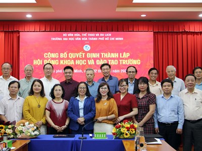 Trường ĐH Văn hóa TP.HCM ra mắt Hội đồng Khoa học và Đào tạo nhiệm kỳ mới