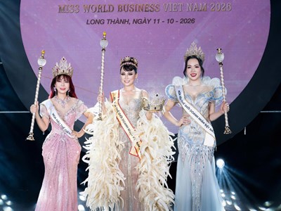 Bùi Thanh Vân đăng quang Hoa hậu Thế giới Doanh nhân Việt Nam 2026 ở tuổi 57