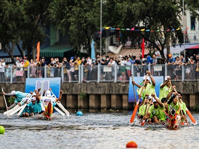 Độc đáo Lễ hội đua ghe Ngo tại TP.HCM 