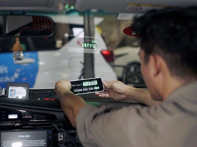 Taxi Vinasun áp dụng màn hình hiển thị cước phí và tính năng “Chốt giá“