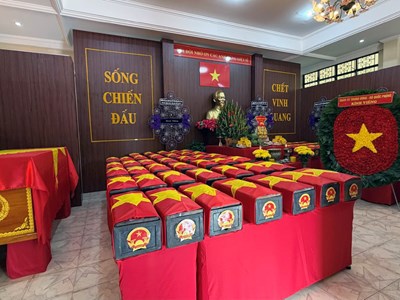 TP.HCM quy tập thêm 8 hài cốt liệt sĩ ngày 27.7