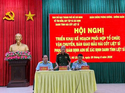 Dùng máy bay vận tải quân sự CASA-295 vận chuyển 7.104 mẫu sinh phẩm phục vụ giám định ADN, xác định danh tính liệt sĩ
