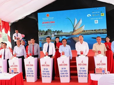 Cà Mau xây dựng Công viên Ba hạt lúa với kinh phí hơn 21 tỉ đồng