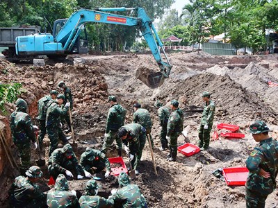 TP.HCM quy tập được 564 bộ hài cốt liệt sĩ tại Công viên Lê Thị Riêng 