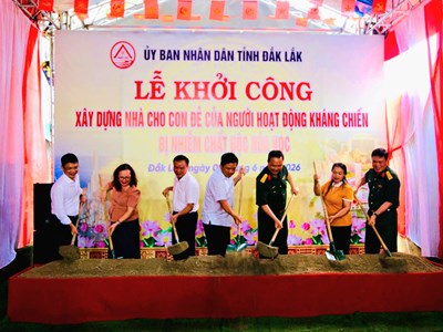 Đắk Lắk: Xây dựng, sửa chữa 44 căn nhà tặng con nạn nhân chất độc da cam
