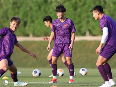U23 Việt Nam chuẩn bị cho trận tứ kết với Iraq