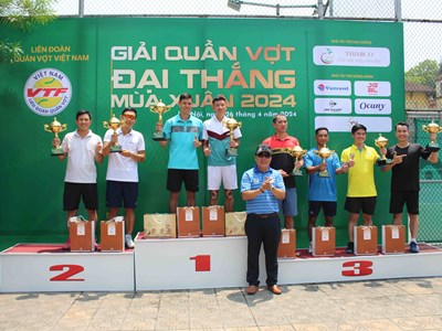 Sôi động Giải quần vợt Đại thắng mùa Xuân 2024