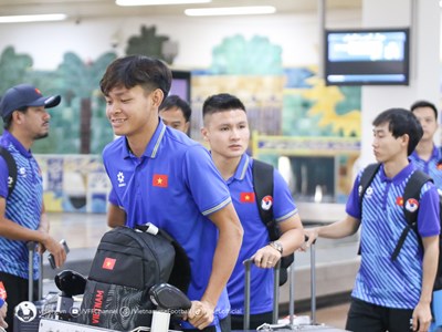 Tuyển Việt Nam đã đến Iraq