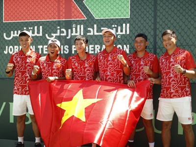 Đội tuyển quần vợt Việt Nam thắng trận thứ hai tại Davis Cup nhóm III