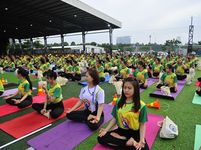 Sôi động Ngày Quốc tế Yoga lần thứ 10 năm 2024 tại Bình Dương