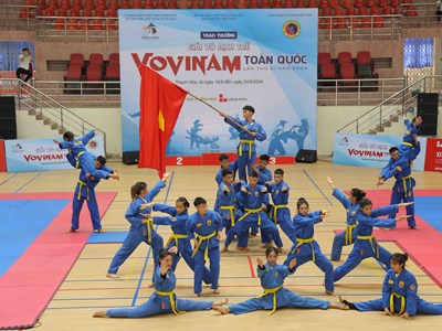 Hơn 600 VĐV, HLV tranh tài tại Giải vô địch trẻ Vovinam toàn quốc 2024 