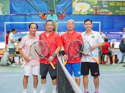 Hơn 250 VĐV tham dự Giải quần vợt Ngành VLXD - TTNT Việt Nam 2024