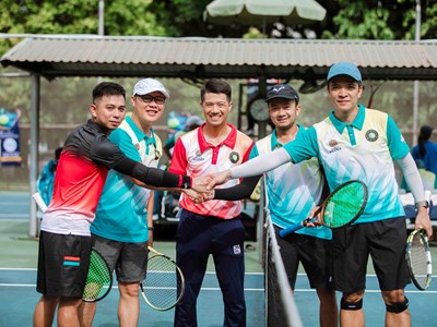 Gây quỹ hơn 130 triệu đồng tại Giải quần vợt Ngành VLXD - TTNT Việt Nam 2024