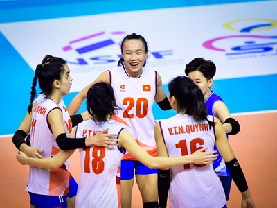 Tuyển bóng chuyền nữ Việt Nam thắng thuyết phục Indonesia