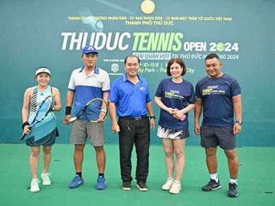 Gần 400 VĐV tham dự Giải quần vợt Thành phố Thủ Đức mở rộng 2024