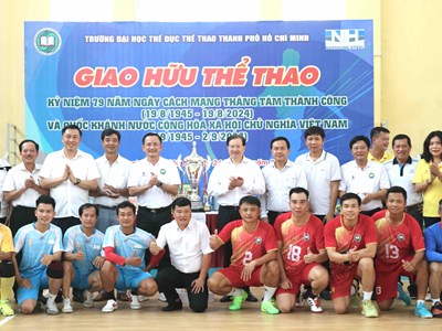 Sôi động thi đấu giao hữu thể thao Trường Đại học TDTT TP.HCM
