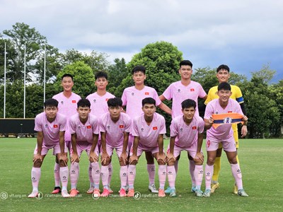 U20 Việt Nam thắng trận đấu tập trong chuyến tập huấn Nhật Bản
