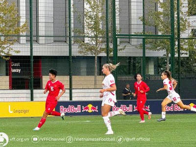 Tuyển nữ Việt Nam đá trận đầu tiên trong chuyến tập huấn Cộng hoà Séc