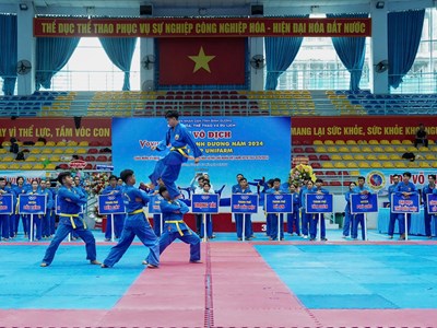 Khởi tranh Giải vô địch Vovinam tỉnh Bình Dương năm 2024