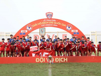 PVF vô địch Giải bóng đá U15 quốc gia 2024