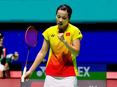 Thuỳ Linh thắng kịch tính tại giải cầu lông quốc tế Trung Quốc 