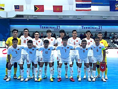 Tuyển Futsal Việt Nam vào bán kết giải Đông Nam Á
