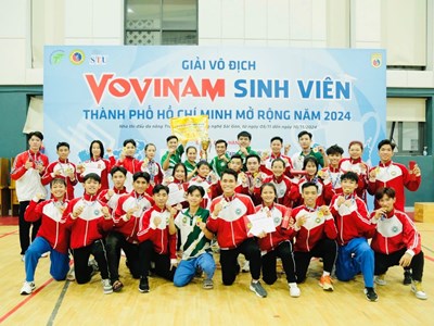 Trường Đại học TDTT TP.HCM nhất toàn đoàn Giải Vovinam sinh viên TP.HCM mở rộng 2024