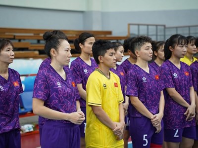 Tuyển Futsal nữ Việt Nam tập trung, chuẩn bị cho mục tiêu World Cup
