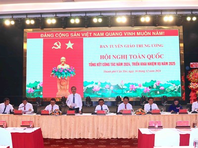 Hội nghị toàn quốc tổng kết công tác tuyên giáo năm 2024  