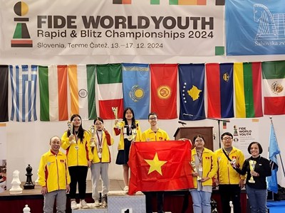 Cờ vua Việt Nam giành 5 HCV giải trẻ thế giới