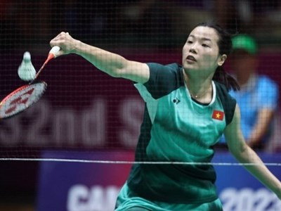 Thuỳ Linh vào tứ kết giải cầu lông quốc tế Indonesia