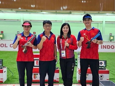 Bắn súng Việt Nam giành HCV châu Á