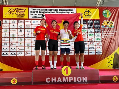Việt Nam giành HCV thứ hai tại giải xe đạp vô địch châu Á