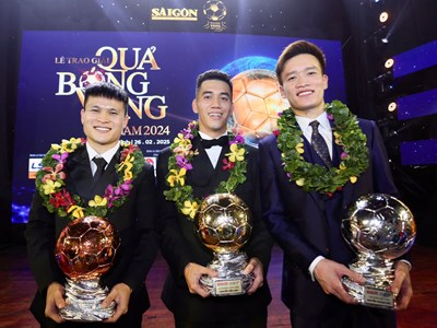 Tiến Linh, Thuỳ Trang giành Quả bóng vàng Việt Nam 2024
