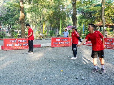 Gần 100 VĐV tham dự Giải vô địch bi sắt tỉnh Bình Dương 2025