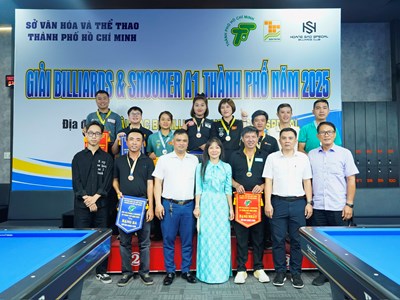 Xác định các thứ hạng tại Giải Billiards & Snooker A1 TP.HCM năm 2025