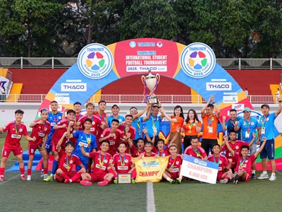Trường ĐH VHTTDL Thanh Hóa vô địch Giải bóng đá Thanh Niên sinh viên quốc tế 2025 
