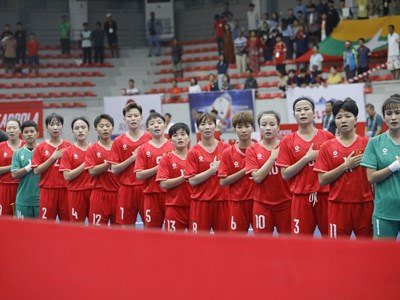 Đội tuyển Futsal nữ Việt Nam vẫn xếp hạng 11 thế giới