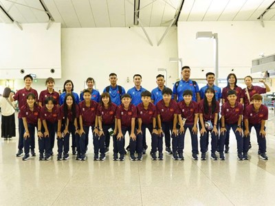 Đội tuyển Futsal nữ Việt Nam lên đường sang Nhật Bản tập huấn